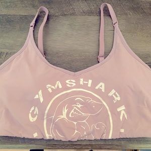 Gymshark size Medium Sports Bra Adjustable Blush Pinkish color